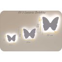 Ver imagem 4 de Trio Borboleta Luminosas Decorativas Parede:branco Frio