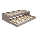 Ver imagem 3 de Bicama de Solteiro em Madeira Maciça Bari Revestida Tecido Pavia Bege - Php