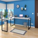 Ver imagem 2 de Mesa em L Industrial 1,50 x 1,50 Siriema Branco