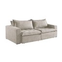 Ver imagem 5 de Sofá Cama 3 Lugares Retrátil Reclinável M-184 Veludo Martins Creme