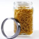 Ver imagem 5 de Kit 3 Potes de Vidro 1,7l Tampa Metal Lyor Gastro Prata Porta Mantimentos Retangular
