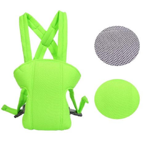 Canguru Classic Sling Carregador Mamae Bebe Passear Mochila Ergonomica 3 em 1 Ajustavel Verde
