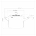 Ver imagem 4 de Panela de Pressãotramontina Vancouver Effect em Alumínio Starflon Max Vermelho 20 Cm 4,5 L