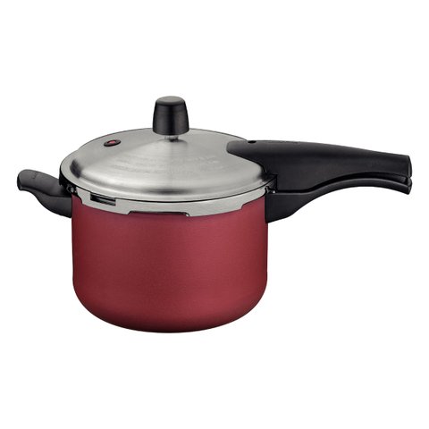 Panela de Pressãotramontina Vancouver Effect em Alumínio Starflon Max Vermelho 20 Cm 4,5 L