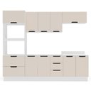 Ver imagem 4 de Armário de Cozinha Modulada Completa 5 Peças 270cm sem Tampo 250061 Meena Politorno Móveis