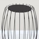 Ver imagem 5 de Kit Mesa Apoio Lateral 43 Cm Tampo Vidro Preto Base Metal Preto Nacc