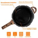 Ver imagem 4 de Panela de Pressão Antiaderente de Indução Brinox 4,2l Ceramic Life Pressure Granito