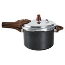 Ver imagem 1 de Panela de Pressão Antiaderente de Indução Brinox 4,2l Ceramic Life Pressure Granito