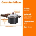 Ver imagem 5 de Panela de Pressão Antiaderente de Indução Brinox 4,2l Ceramic Life Pressure Granito