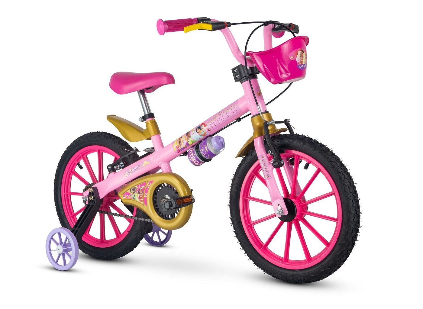 BICICLETA ARO 16 PRINCESAS DISNEY - NATHOR - 1