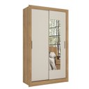 Ver imagem 2 de Guarda-Roupa 2 Portas Correr Dupla Face Reversível com Espelho 120x55x200cm City Capuccino/Menta/Off White