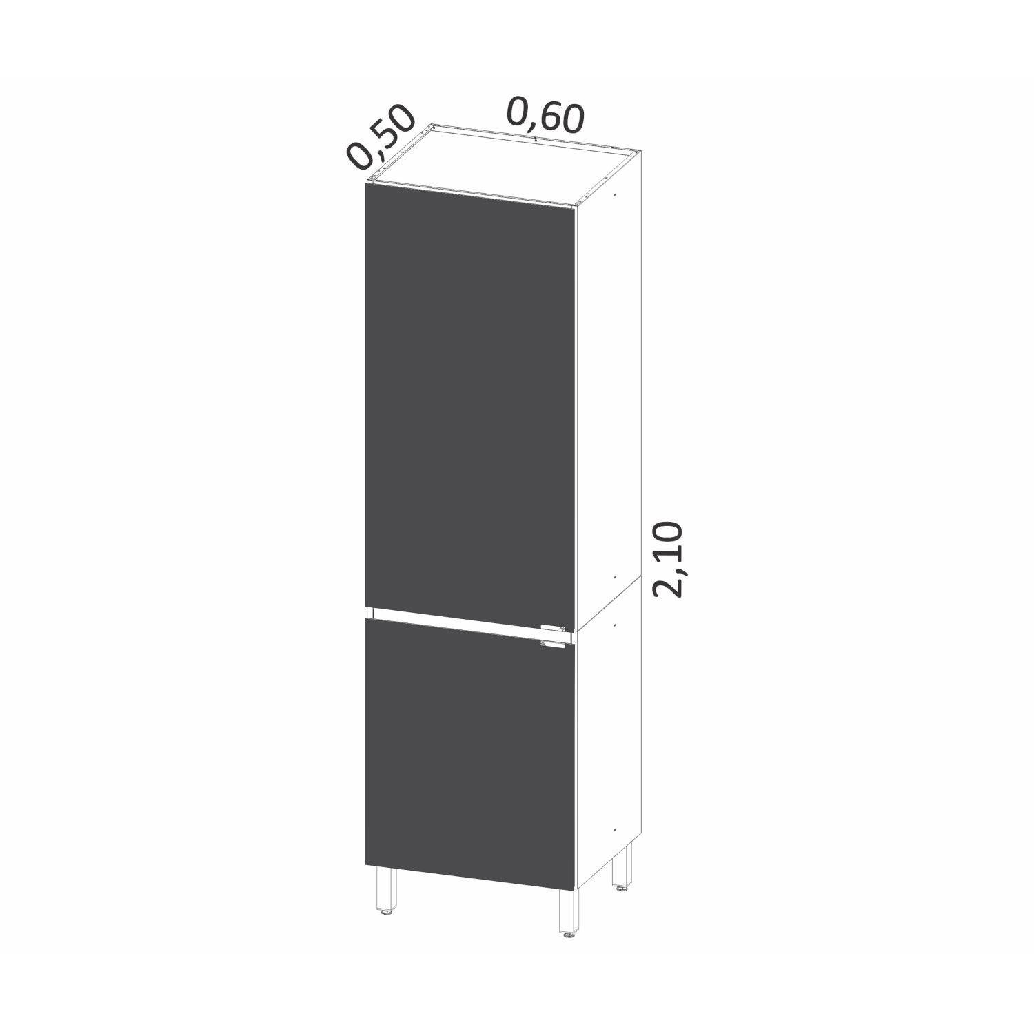 Paneleiro 2 Portas Quadria Metalli - 4