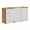 Ver imagem 3 de Armário Aéreo 3 Portas 120 cm Cinamomo Off White Provence