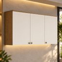 Ver imagem 1 de Armário Aéreo 3 Portas 120 cm Cinamomo Off White Provence