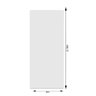 Kit Porta Madeira 0,90x2,10m Primer + Trilho Correr 1,80m Branco + Brinde - 5