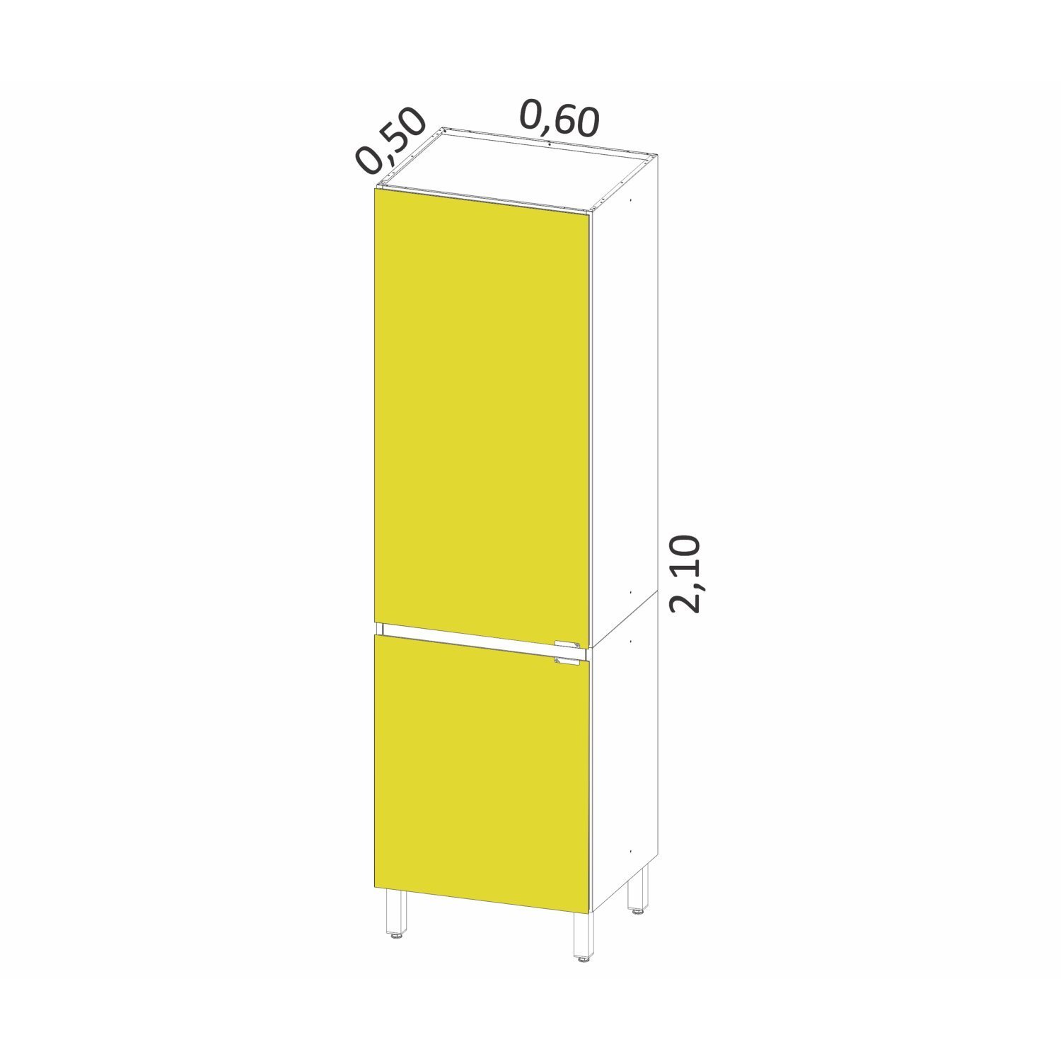 Paneleiro 2 Portas Quadria Metalli - 4