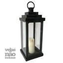 Ver imagem 5 de Luminária de Vela Rustica Marroquina Preto em Ferro Libertas Rosas Lanterna Rustica