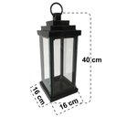 Ver imagem 2 de Luminária de Vela Rustica Marroquina Preto em Ferro Libertas Rosas Lanterna Rustica