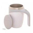 Ver imagem 2 de Caneca Mixer de Aço Inox C/ Tampa Branca 440ml 2899 Lyor