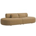 Ver imagem 1 de Sofá Orgânico Horizonte 4 Lugares 230cm Bouclé Camel - Nexta Casa