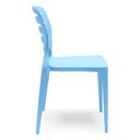 Ver imagem 5 de Kit 04 Cadeiras para Cozinha Área Gourmet Jardim Empilhável Larsen P03 Azul Celeste - Lyam Decor
