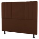Ver imagem 7 de Kit Cabeceira e Baú Cama Box Casal Grace 140cm Suede Terracota - Desk Design