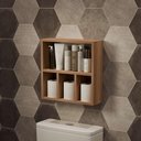 Ver imagem 2 de Nicho Decorativo Organizador para Banheiro Freijó 40cm Nancy