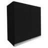 Armário Aéreo Multiuso 60cm 2 Portas 100% Mdf Cor:preto - 1