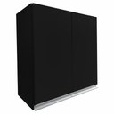 Ver imagem 1 de Armário Aéreo Multiuso 60cm 2 Portas 100% Mdf Cor:preto