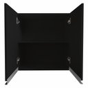 Ver imagem 4 de Armário Aéreo Multiuso 60cm 2 Portas 100% Mdf Cor:preto