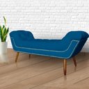 Ver imagem 2 de Recamier Sofá Divã Namoradeira Sienna 90cm Solteiro Suede