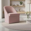 Ver imagem 4 de Kit 4 Cadeiras Poltrona Malli Madeira Bouclê Rosa Pallazio