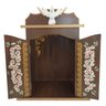 Oratório Capela com Porta para Imagens de até 20cm - Marrom - Coleção Ouro Preto - 2