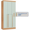 Ver imagem 7 de Guarda-Roupa Modulado 3 Portas 2 Gavetas Infinity Marrom/Cedro/Pistache Line