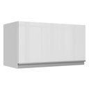 Ver imagem 1 de Armário De Cozinha Aéreo 100% MDF 60 cm 1 Porta Basculante Branco Brilho Acordes Madesa