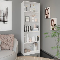 Kit 3 Estantes para Livros Multiuso 5 Nichos 175cmx156cm Montreal Yescasa - 6