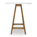 Ver imagem 3 de Mesa Bistrô Redonda Encanto com Vidro - 3371 Mmj-nc Nc-amendoa/vidro Branco