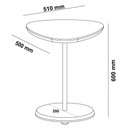 Ver imagem 3 de Mesa Apoio Alta Mdf para Sala de Estar 51 Cm 4695 Off White Arly