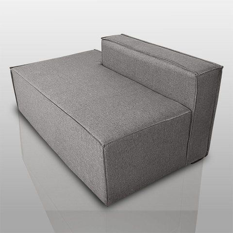 Sofá Ilha Pequeno Decorativo de Luxo Moderno Reforçado Linho Mileto