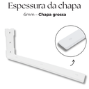 Ver imagem 3 de Quatro Suportes Cantoneira Tipo L 25cm Estilo Moderno para Prateleira Mão Francesa Branco