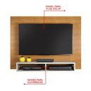 Ver imagem 3 de Painel para Tv até 43 Polegadas Eros e Suporte para Tv Notável Móveis Freijó/off White