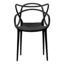 Ver imagem 3 de Kit 6 Cadeiras Allegra Preta Empilhável para Sala de Jantar , Cozinha e Varanda