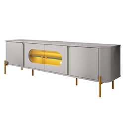 Rack Sala de Estar Led Juquehy Off White com Naturalle Bechara - 3