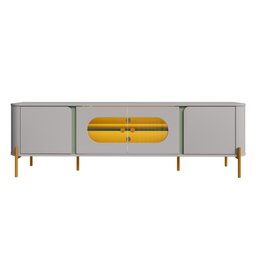 Rack Sala de Estar Led Juquehy Off White com Naturalle Bechara - 1