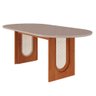Conjunto de Jantar Mesa Valentina 2,10 Oval com 6 Cadeiras Paola Wood Cinamomo/off/mad/nude Cimol Me - 4