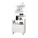 Ver imagem 2 de Conjunto Painel e Aparador Cantinho do Café Suiça Branco