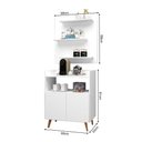 Ver imagem 3 de Conjunto Painel e Aparador Cantinho do Café Suiça Branco