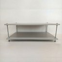 Ver imagem 2 de Mesa Centro Mdf Cinza Sala Mesinha Sofa Industrial Pequeno Rustica Moderna Retangular Baixo Pequena