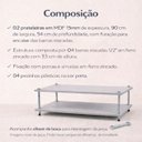 Ver imagem 5 de Mesa Centro Mdf Cinza Sala Mesinha Sofa Industrial Pequeno Rustica Moderna Retangular Baixo Pequena