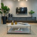 Ver imagem 7 de Mesa Centro Mdf Cinza Sala Mesinha Sofa Industrial Pequeno Rustica Moderna Retangular Baixo Pequena
